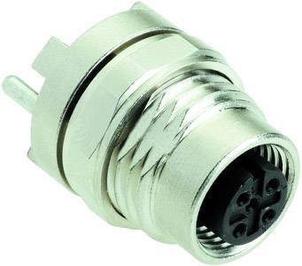 Strieborný guľatý konektor s viacerými kontaktmi.