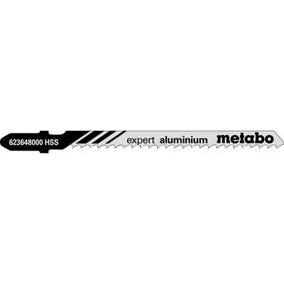 Metabo Expert Hliníková pílová čepeľ s 62,364,800 HSS zubami uvedenými na štítku produktu.