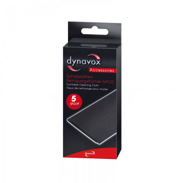 Balenie čistiacich utierok Dynavox MFC5 na vinylové platne, 5 kusov, príslušenstvo na starostlivosť o gramofónové platne.