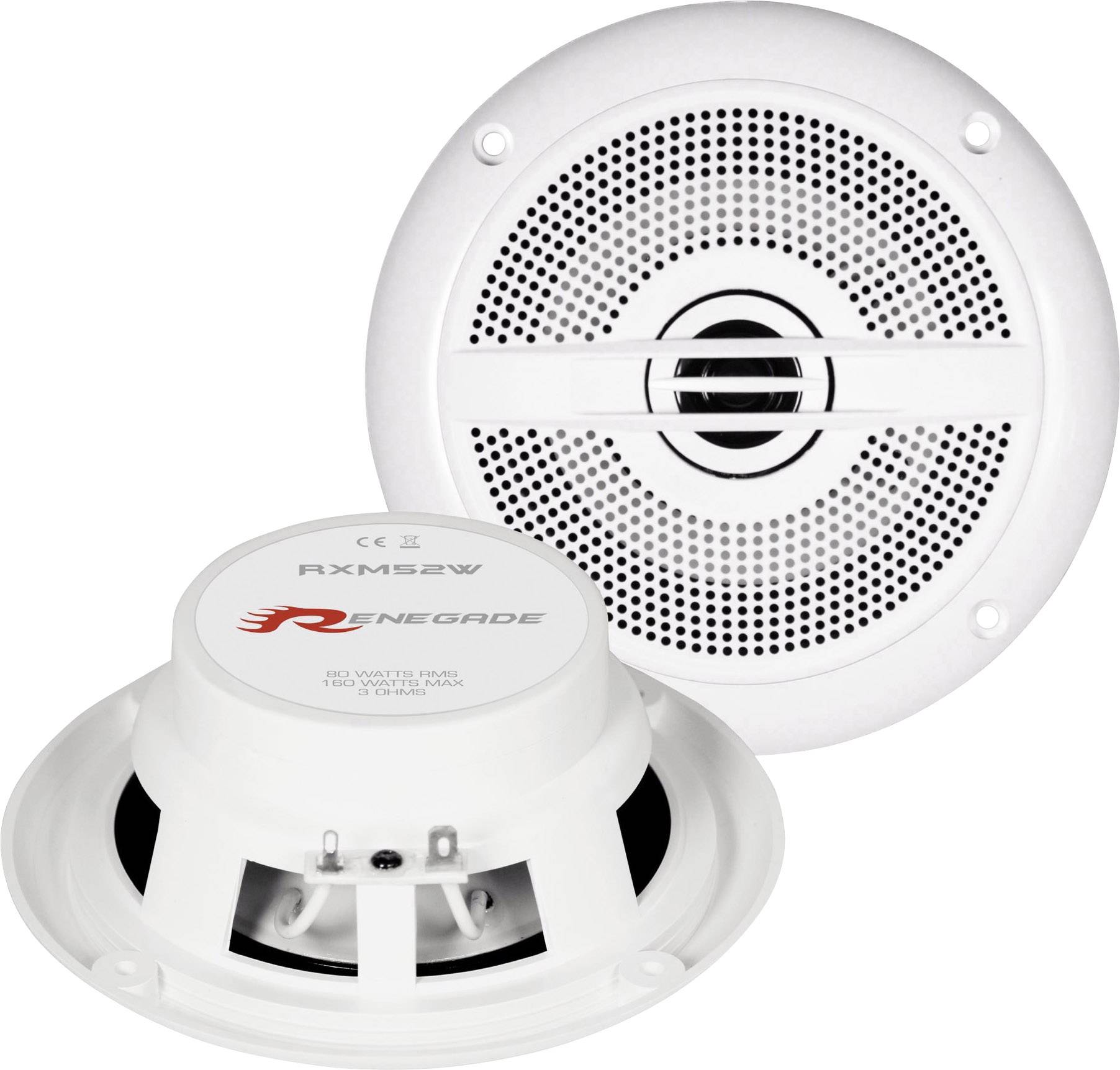 Renegade RXM52W Marine-luidspreker 160 W Inhoud: 1 paar