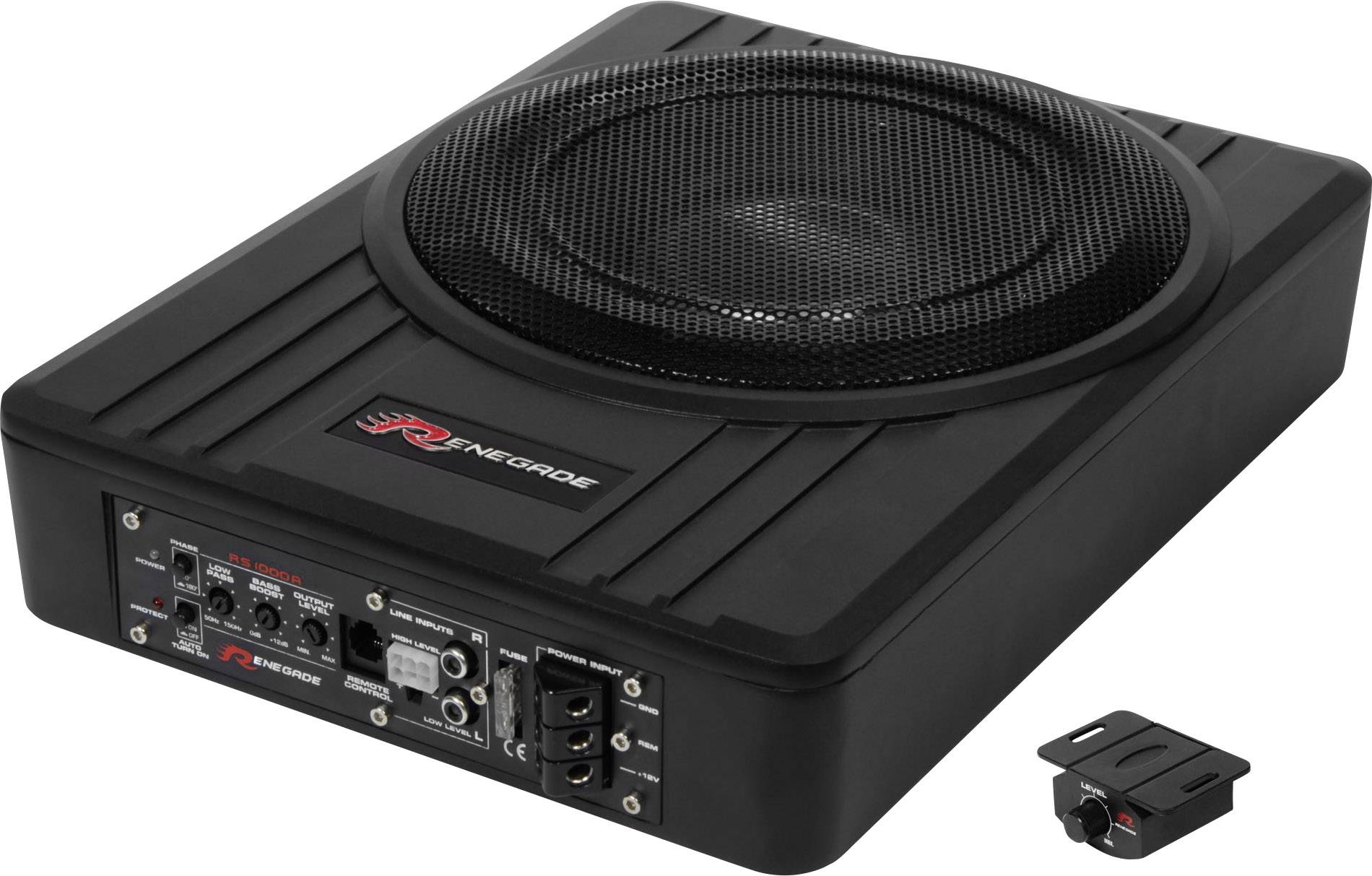 Renegade RS1000A Subwoofer actif pour auto 250 W