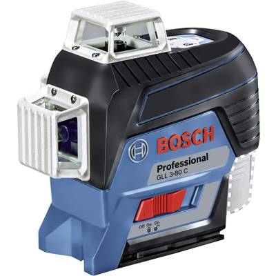 Laserová vodováha Bosch GLL 3-80 C s trojitým zeleným laserom, ideálna pre presné nivelačné práce a vyrovnávanie v stavebníctve.