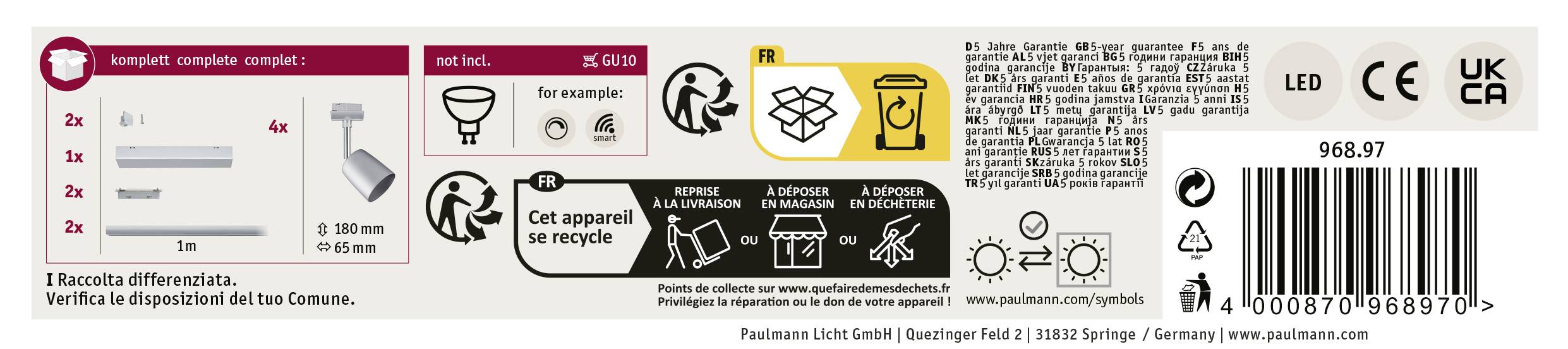 'Návod na environmentálnu likvidáciu elektrických zariadení vrátane symbolov pre recykláciu a likvidáciu, ako aj bezpečnostných pokynov.'