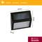 LED solárna lampa s rozmermi 100 mm x 80 mm x 20 mm. Hore je napísané 'Obsah content contenu'. Dole: '5 rokov záruka'.