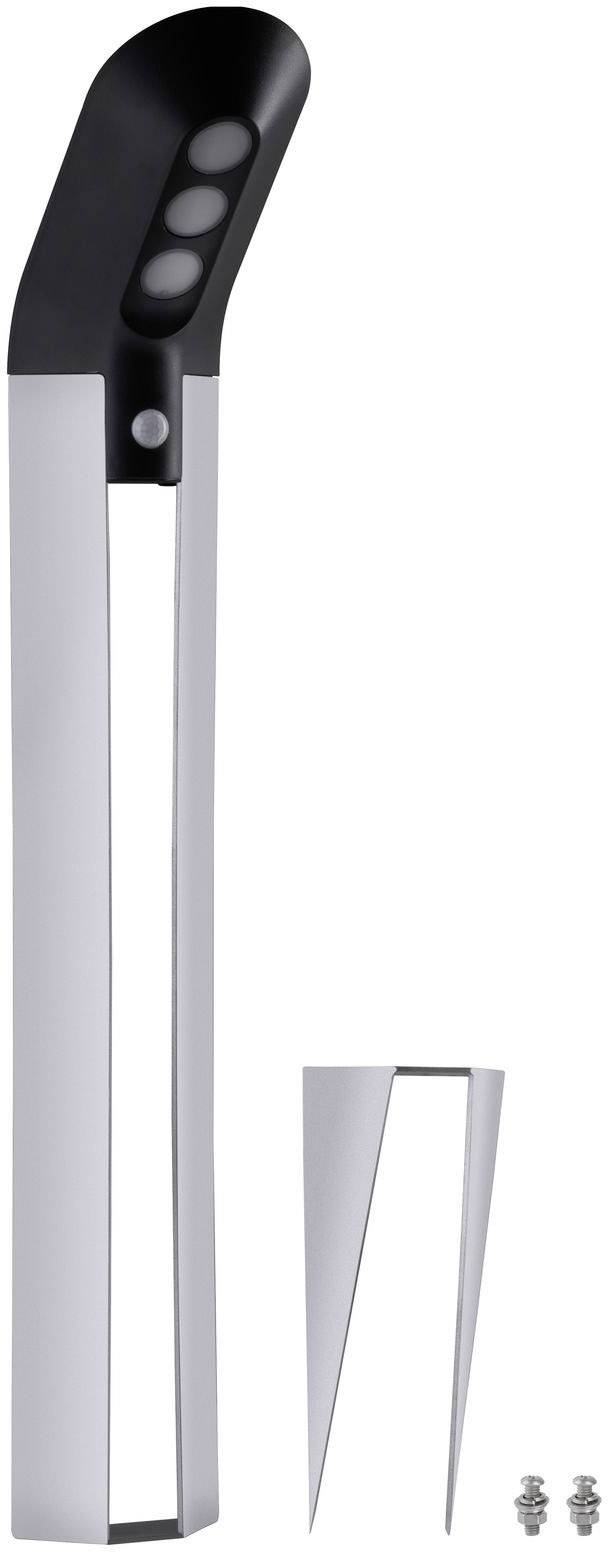 Strieborný polomoduárny systém uzáveru fliaš pozostávajúci z podlhovastého modulárneho prvku a príslušných jednotlivých komponentov.