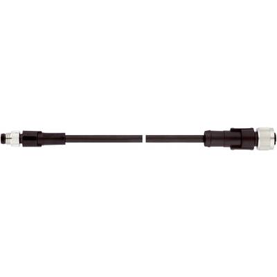Čiernы audio kábel so striebornými konektormi na oboch koncoch, vhodný pre pripojenie zariadení v domácom audiosystéme.