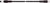 Čierne koaxiálne káble so striebornými konektormi na oboch koncoch. Vhodné pre TV alebo internetové pripojenie.