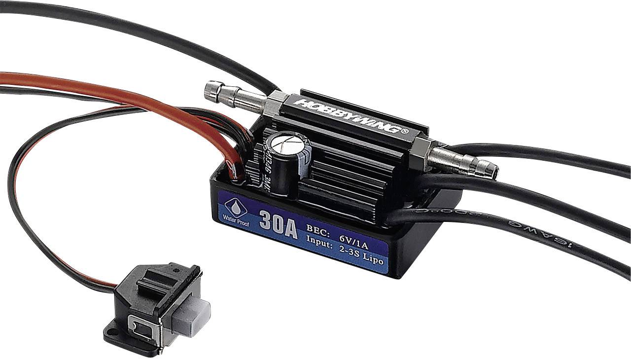 Hobbywing Seaking 30A V3 Regolatore di velocità per modellino navale Brushless Capacità di carico (max. A): 180 A
