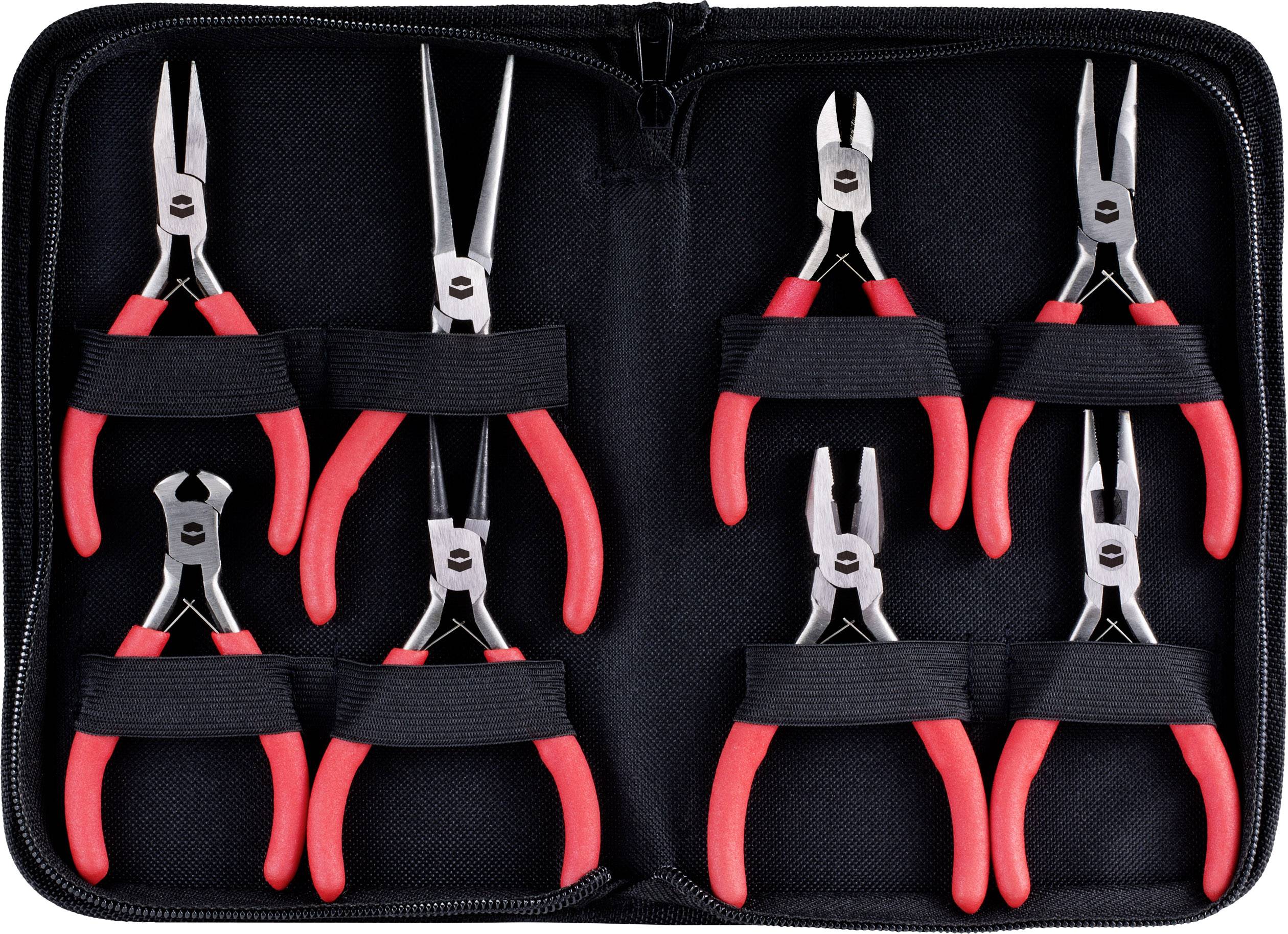 TOOLCRAFT TO-6326256 súprava klieští pre elektroniku a jemnú mechaniku, 8-dielna
