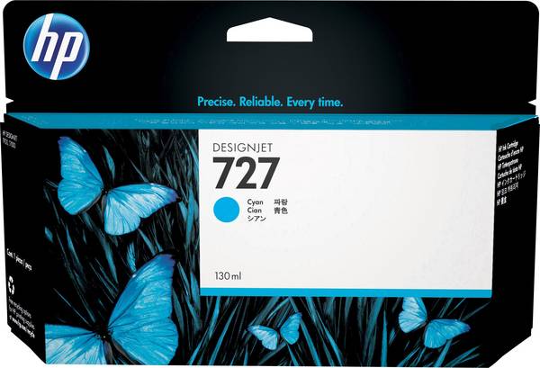HP Ink 727 originál zelenomodrá 130 ml B3P19A 1 ks