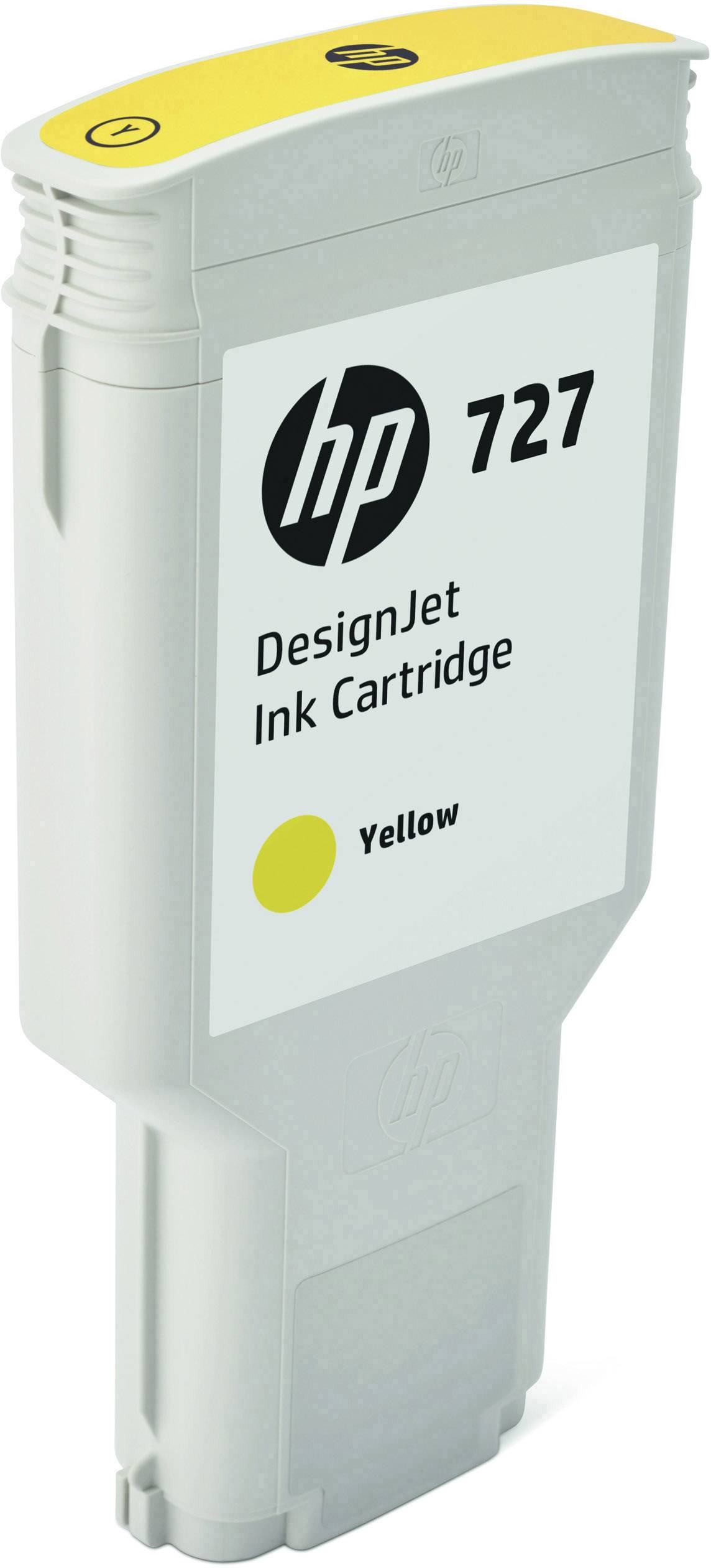 HP 727 DesignJet atramentová kazeta v žltej farbe, vysokej kvality pre presný farebný tlač, kapacita: veľká, kompatibilná s tlačiarňami HP DesignJet.