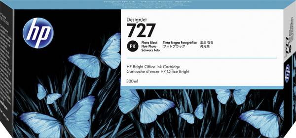 HP Ink 727 originál čierna 300 ml F9J79A 1 ks