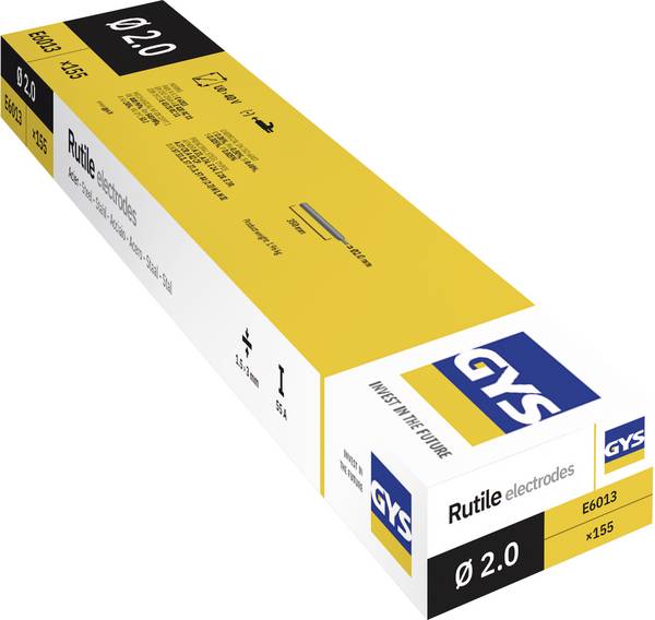 GYS GY 38 Typ zváracie elektródy 155 ks (Ø x d) 2 mm x 350 mm 55 A (max.)