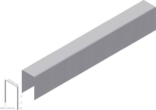 Sponky typu A08CNK 10000 ks Prebena A08CNK Rozmery (d x š) 8 mm x 12.8 mm