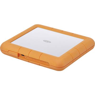 Oranžový, odolný externý pevný disk s robustným dizajnom vhodný na cesty.