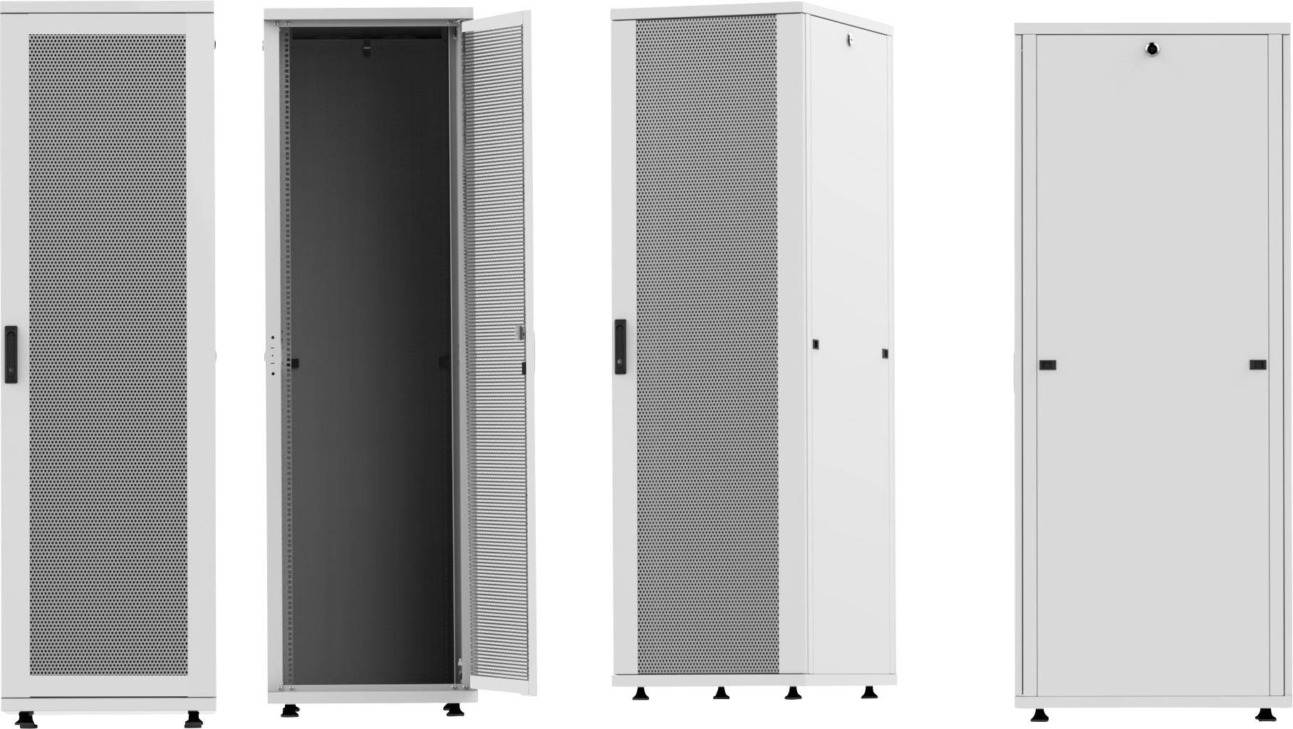 Intellinet 19 Serverschrank Basic Line 36 HE 1766x600x1000mm Flatpack Traglast 600kg grau Armadio rack per server 19 (L x A x P) 600 x 1766 x 1000 mm 