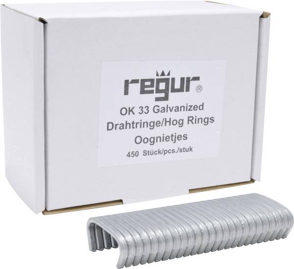 Regur OK 33 pozinkované svorky na očká 450 ks Regur 60721 Rozmery (d x š) 35 mm x 95 mm