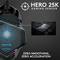 Herná myš so senzorom HERO 25K. Obsahuje obrázok senzora. Text: Žiadne vyhladenie/zrýchlenie. Model: G502 HERO, značka: Logitech.