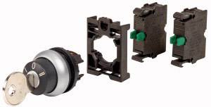 Eaton 110919 M22-WS3-2K10-BVP Pulsante a chiave Anello frontale in plastica Chiave Nero 1 pz.