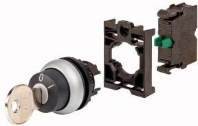 Eaton 110917 M22-WRS-K10-BVP Interruttore a chiave Anello frontale in plastica Chiave Nero 1 pz.