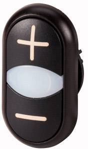Eaton 218146 M22S-DDL-S-X4/X5 Dubbele drukknop Kunststof frontring 1 stuk(s)