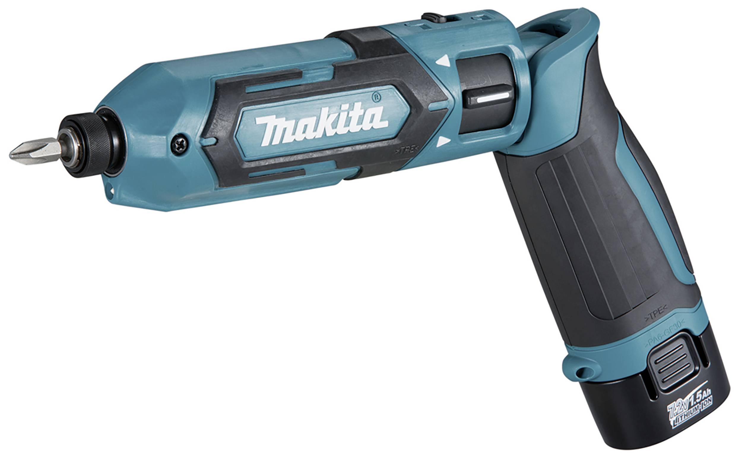 Makita TD022DSE TD022DSE Slagskruvdragare 7.2 V 1.5 Ah Li-Ion inkl. 2x batterier, inkl. väska