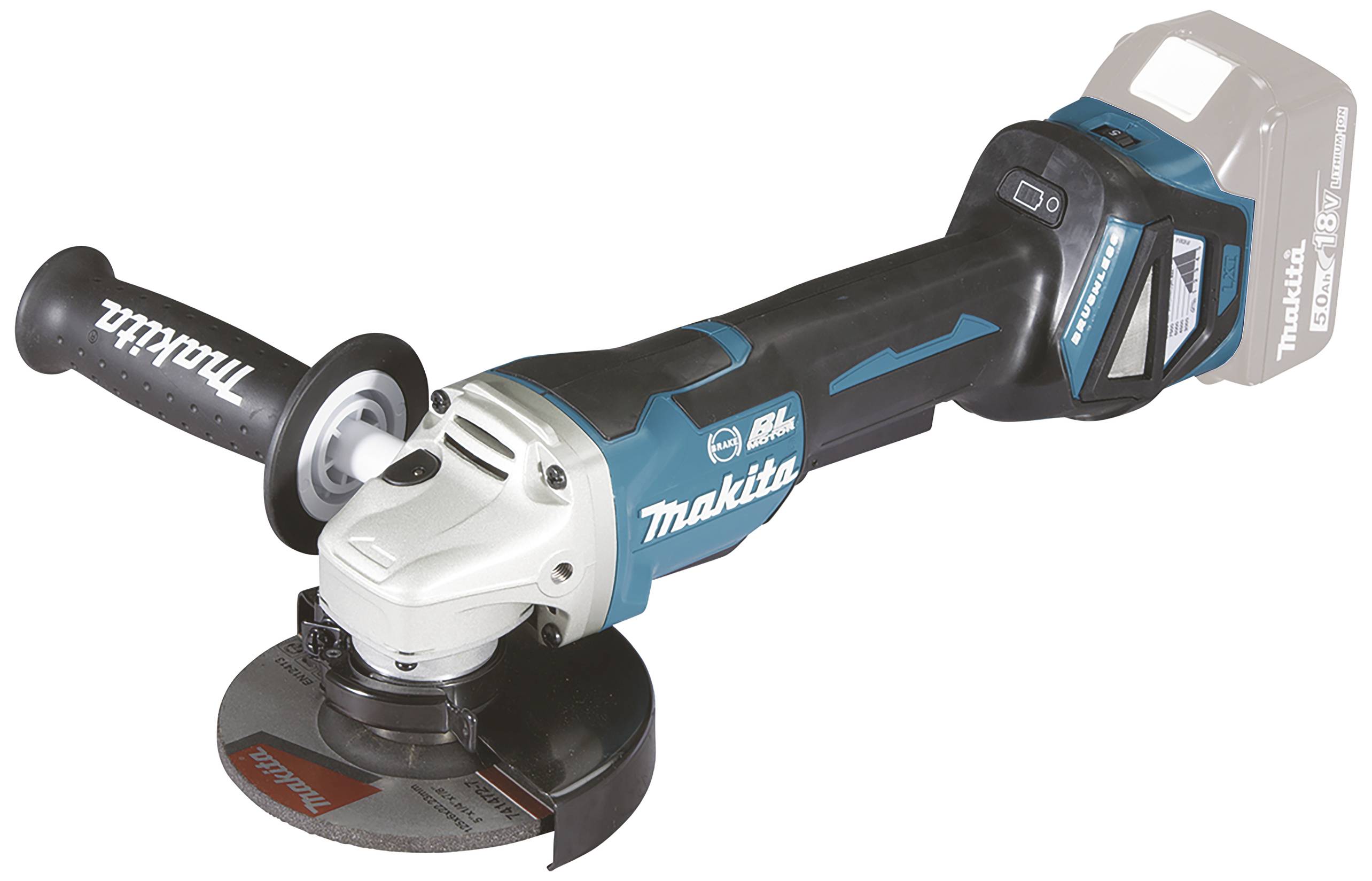Makita DGA517Z Vinkelslip batteridriven 125 mm exkl. batteri/laddare 18 V