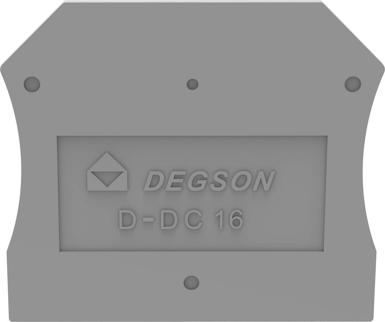 Degson D-DC16-01P-11-00A(H) Piastra terminale e intermedia Grigio 1 pz.