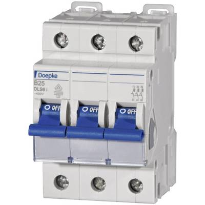 Doepke 09916115 DLS6I B25A 3polig 10KA elektrický istič 3-pólové 25 A 230 V, 400 V