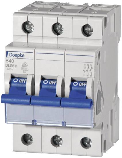 Doepke 09914111 DLS6H B10A 3polig 6KA Interruttore magnetotermico 3 poli 10 A 230 V, 400 V
