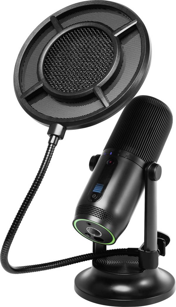 Thronmax M2P-BKIT stojan USB štúdiový mikrofón Druh prenosu:káblový podstavec, vr. kábla, vr. svorky, vr. tašky, vr. ochrany proti vetru