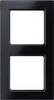 Jung 2-násobný rámček rám čierna AC582SW