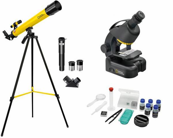 National Geographic Teleskop + Mikroskop Set teleskop zameriavacia achromatický Zväčšenie 50 do 100 x