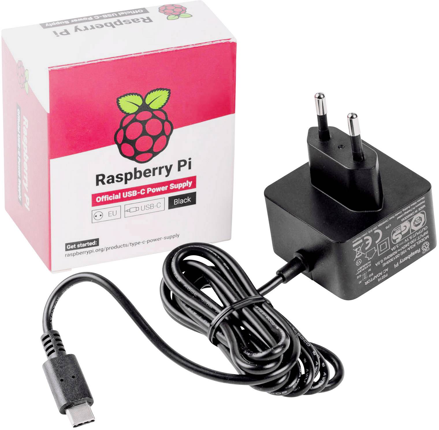 Raspberry Pi Foundation Raspberry Pi 5 Power Supply, Svart