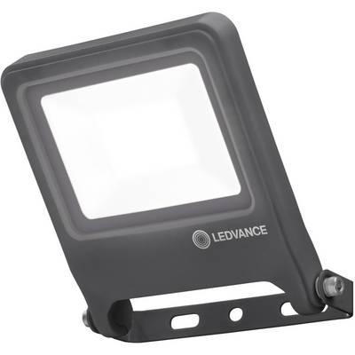 LED reflektor s čiernym krytom, obdĺžnikového tvaru a viditeľným LED svetlom. Označenie 'LEDVANCE' na prednej strane.