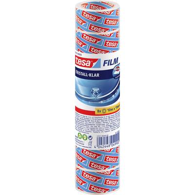 Balenie rolky priehľadnej lepenky 'tesa'. Obsahuje 8 roliek, každá dlhá 10 metrov, široká 19 mm.
