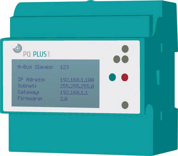 PQ Plus PQ M-Zentrale 60 digitálny merač na DIN lištu, Stred PQ M 60 - max. 60 M-Bus slave à 1,5 mA, 26.68.1060.co