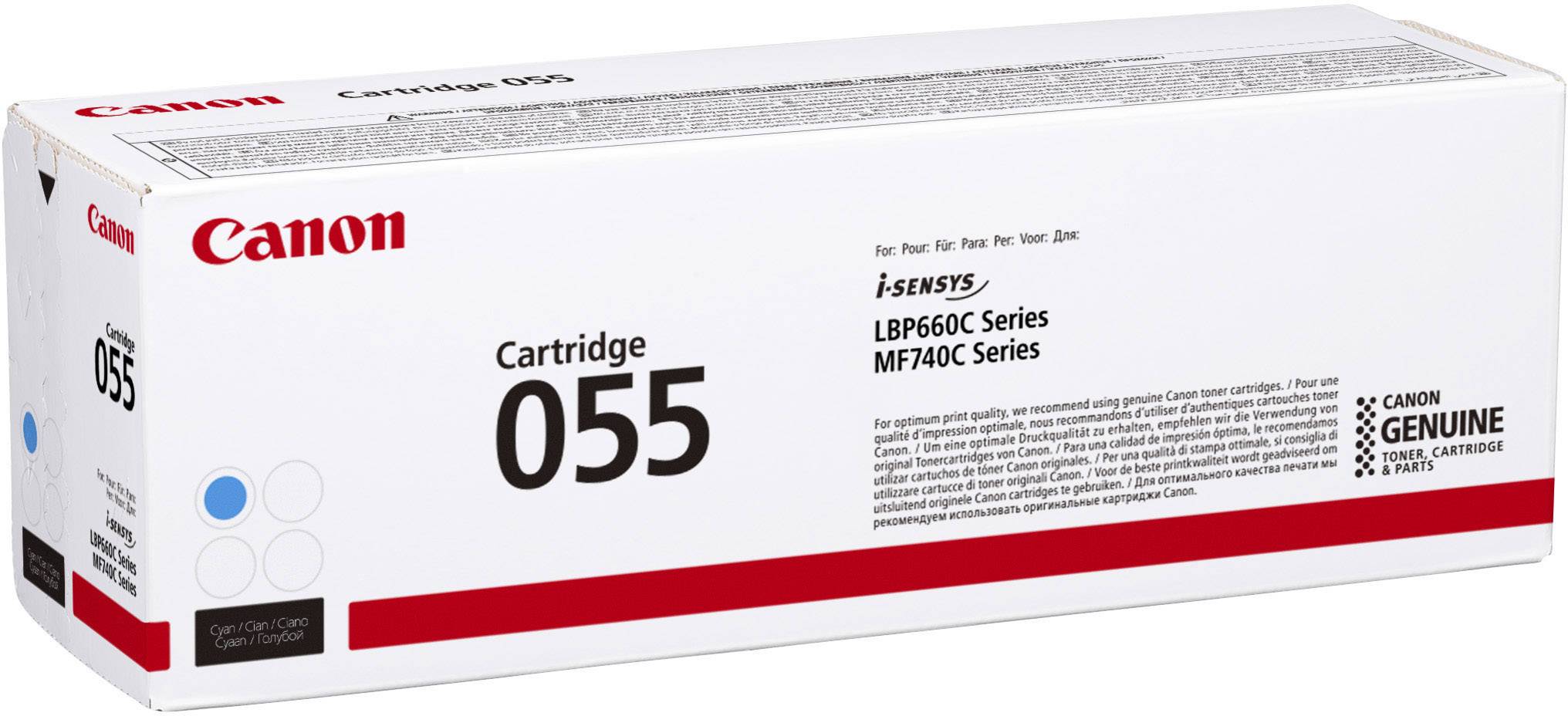 Kartridž Canon i-SENSYS 055, kompatibilný so sériami LBP660C a MF740C, originálna kartridž pre farebné tlačiarne.