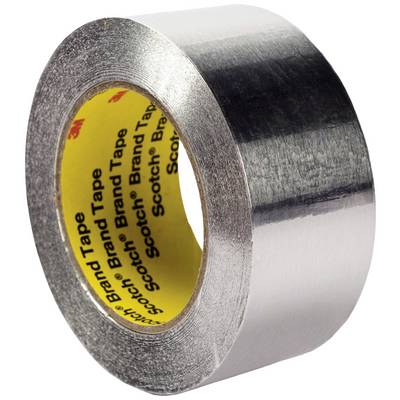 Strieborná rolka lepiacej pásky so žltým vnútrom a nápisom 'Scotch Brand Tape'.