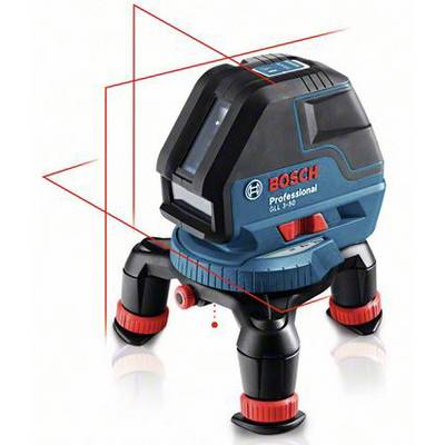 Bosch Professional krížový čiarový laser GLL 3-50 zobrazuje presné červené čiary pre stavebné a meracie práce. Kompaktný a na stabilnom stojane.