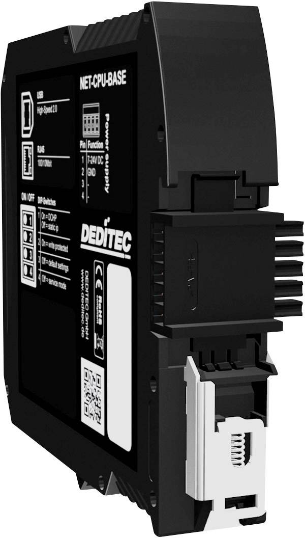 Deditec NET-CPU-BASE multifunkčný modul USB, Ethernet, vstupy Počet vstupov: 0 x, výstupy Počet výstupov: 0 x, 7 V, 24 V-1