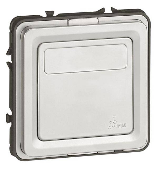 Legrand   inštalačné spínač Soliroc chróm 077813