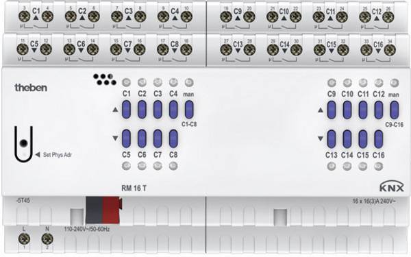 Theben KNX 4940205 spínač pohonu    RM 16 T KNX