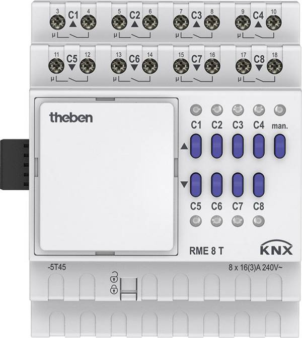 Theben KNX 4930205 spínač pohonu    RME 8 T KNX
