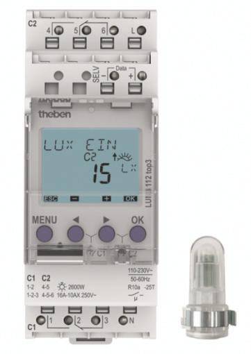 Theben LUNA 112 top3 AL Sensore crepuscolare 1 pz. 230 V