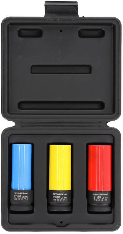 Gedore RED R63043003 Kit inserti a bussola Impact 3 parti 3300578