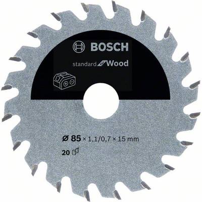 Bosch Accessories Kreissägeblatt Ø 85x15x1,1mm 20 WZ HM Standard for Wood 2608837666 pílový kotúč 85 x 15 mm Počet zubov