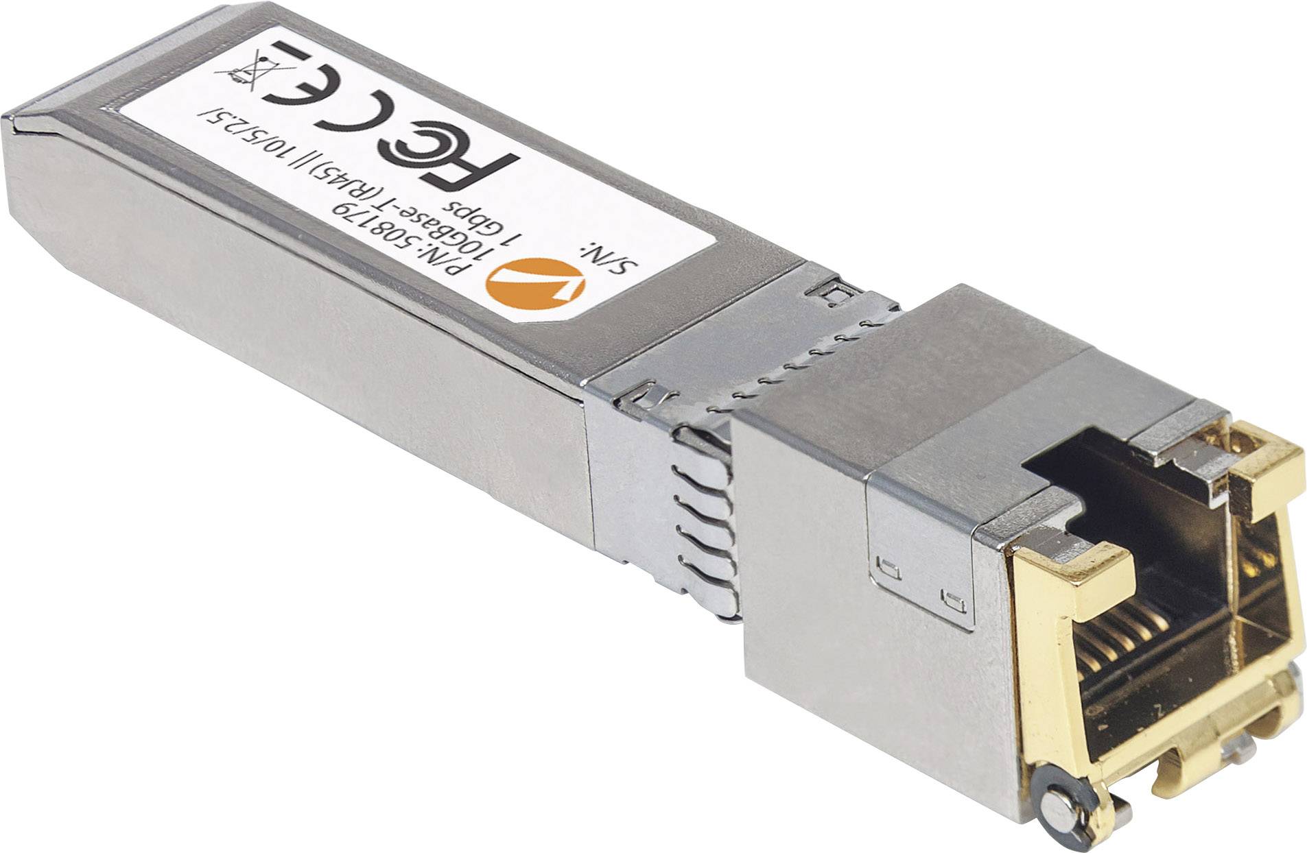 Intellinet 508179 10Gb SFP+Mini-GBIC Transceiver für RJ45-Kabel 30m bis 10 Gbit/s mit Cat6a-Kabel Modulo transceiver SFP Mini-GBIC 10 GBit/s