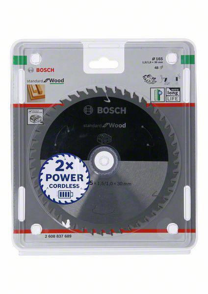 'Bosch kotúč na rezanie dreva, 160 mm, pre bezdrôtové náradie, 2x výkon. Vhodný pre dlhú životnosť a vysoký výkon.'