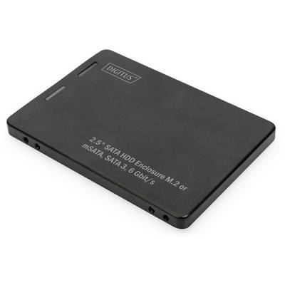 Externý 2,5-palcový box na HDD od Digusu pre SATA disky, podporuje mSATA a SATA III s dátovým prenosom 6 Gbit/s.